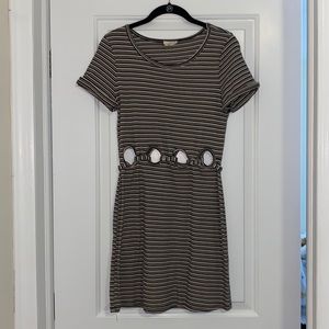 Emory Park Striped Cutout Dress